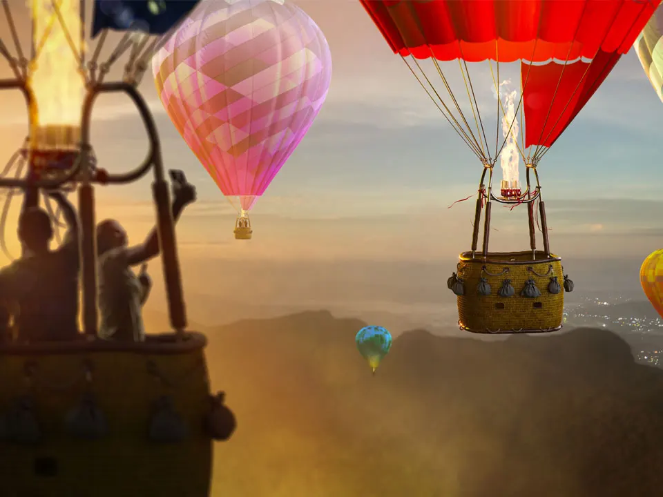 Flying-in-a-hot-air-balloon